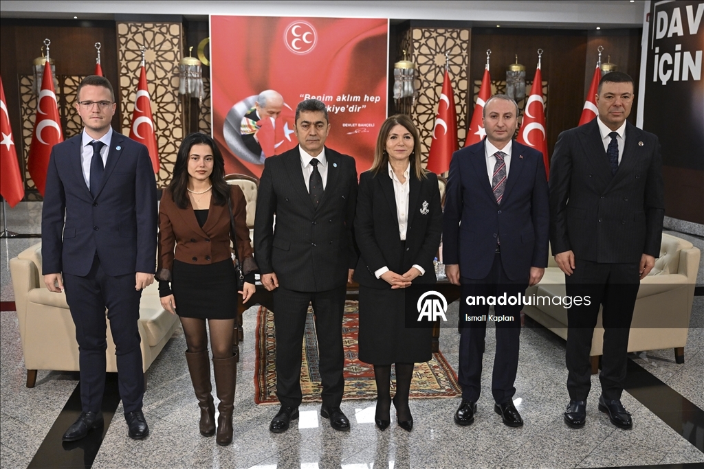 MHP Genel Merkezi'nde siyasi partiler arası bayramlaşma