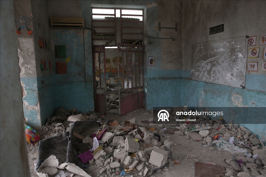 İran’ın Minab kentinde ABD-İsrail'in saldırı düzenlediği Şeceretü’t-Tayyibe İlkokulu’nun binası görüntülendi