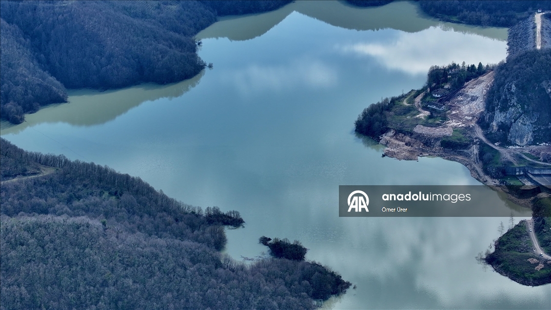 Yağışların ardından Hasanlar Barajı doldu