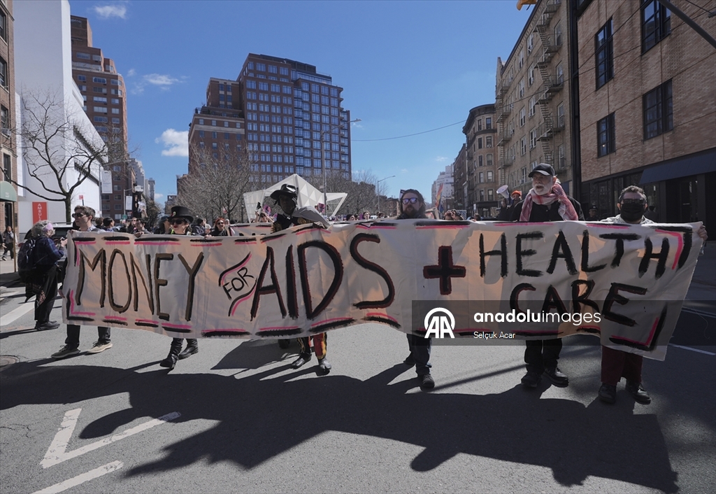 New York'ta Palantir önünde dijital gözetleme ve ICE karşıtı protesto