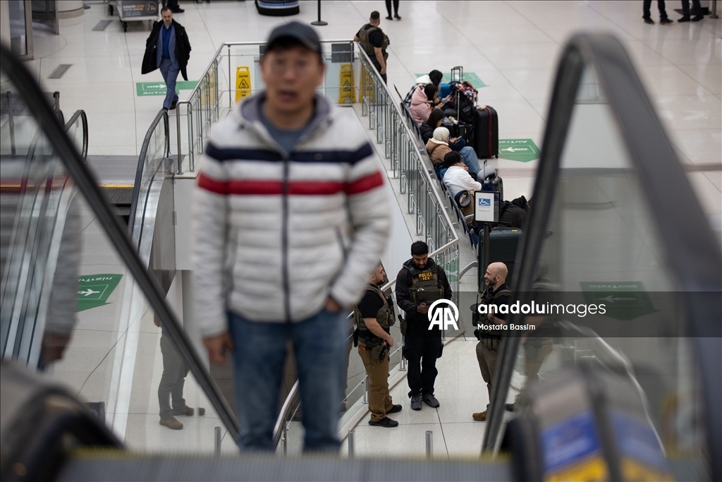 Federal agents patrol JFK airport in NYC