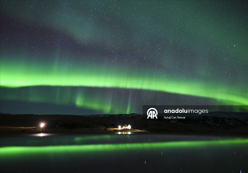 Северное сияние в Исландии