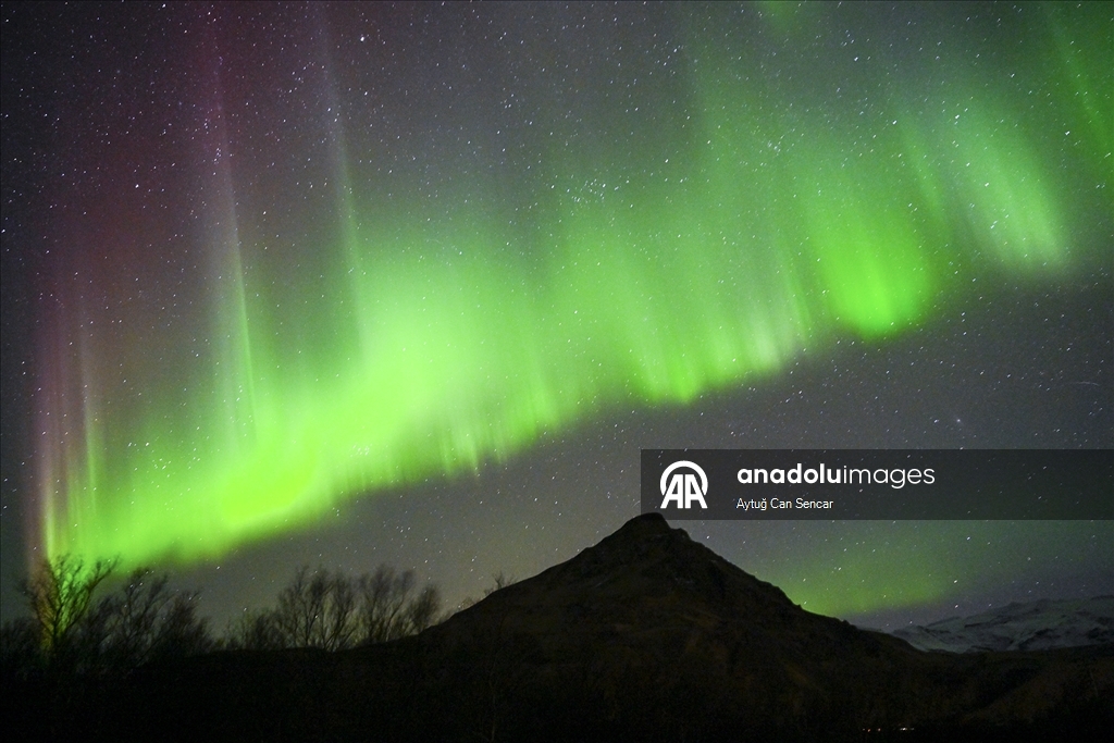 Северное сияние в Исландии