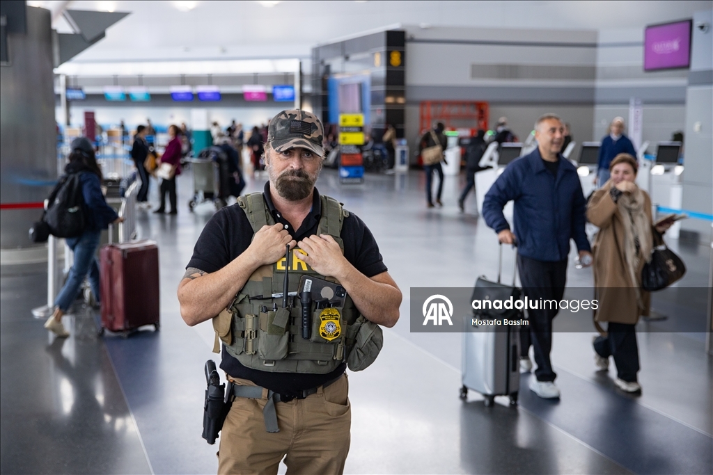 Federal agents patrol JFK airport in NYC