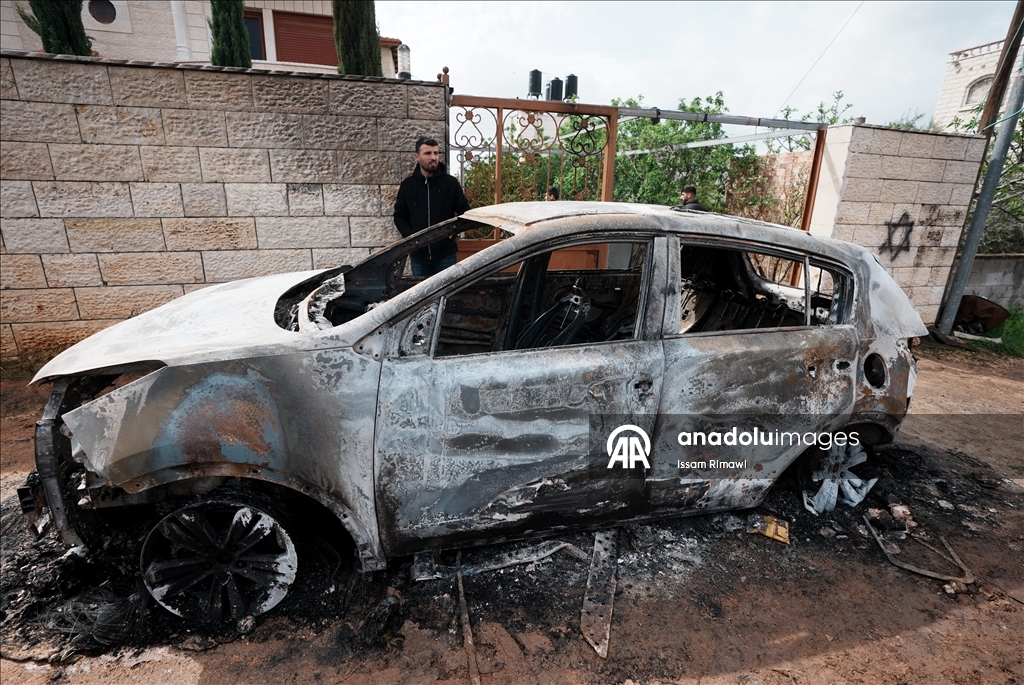 نيران المستوطنين بدير الحطب.. منازل محروقة وفلسطينيون ينجون بصعوبة