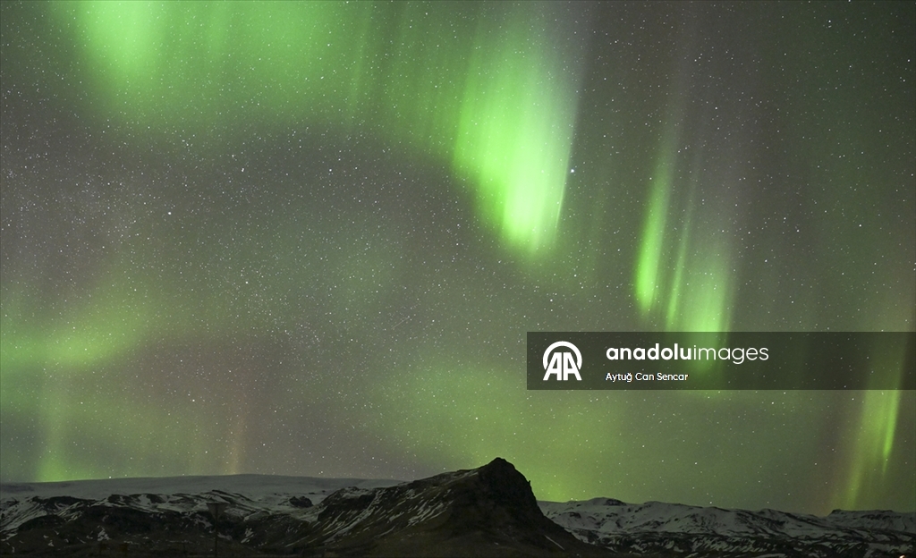 İzlanda'da kuzey ışıkları 