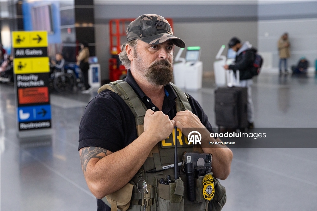 Federal agents patrol JFK airport in NYC