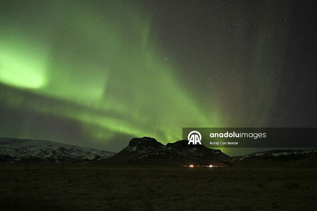 İzlanda'da kuzey ışıkları 