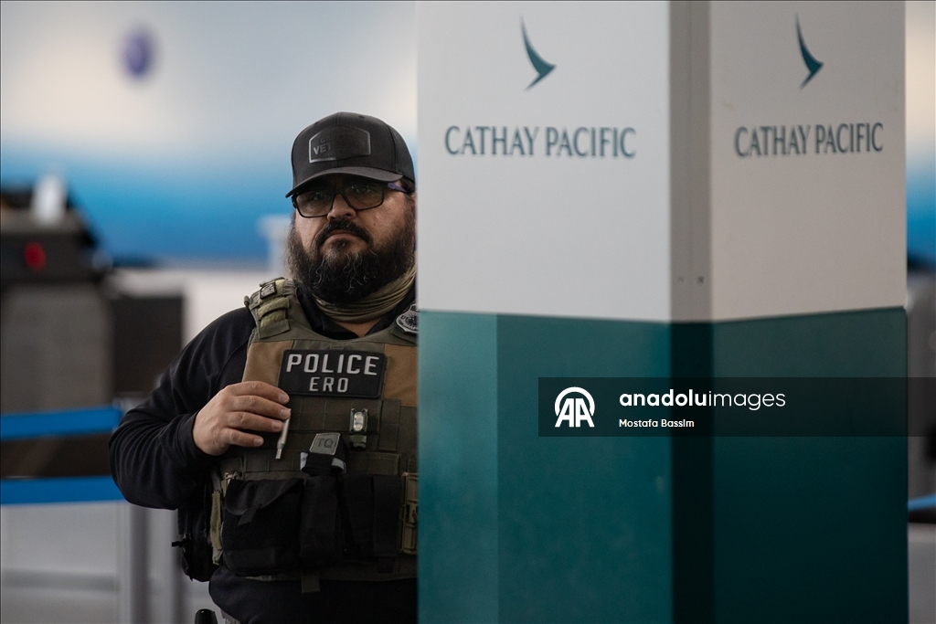 Federal agents patrol JFK airport in NYC