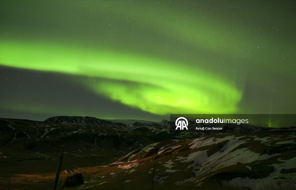 İzlanda'da kuzey ışıkları 