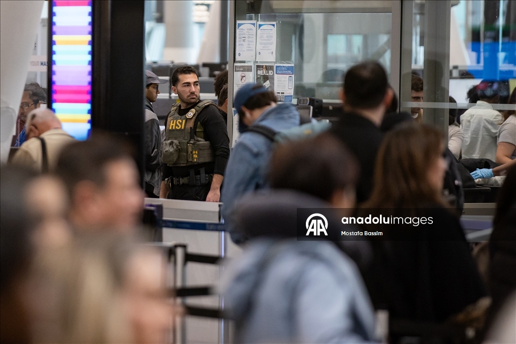 Federal agents patrol JFK airport in NYC