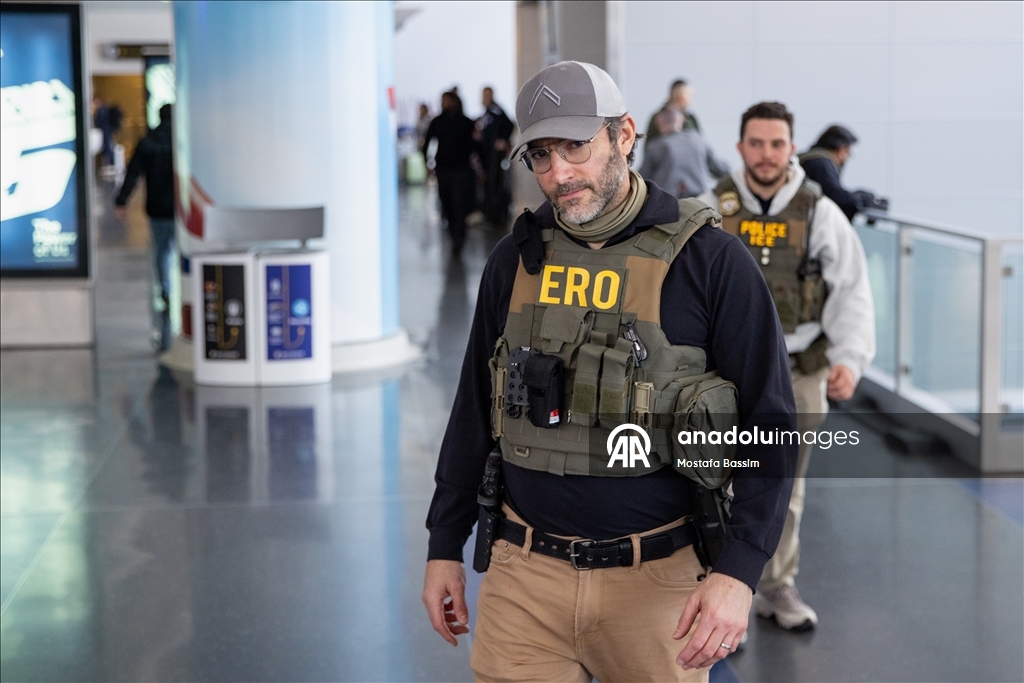 Federal agents patrol JFK airport in NYC