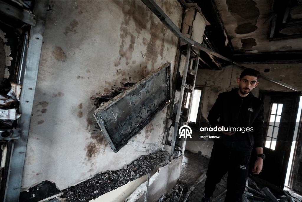 نيران المستوطنين بدير الحطب.. منازل محروقة وفلسطينيون ينجون بصعوبة