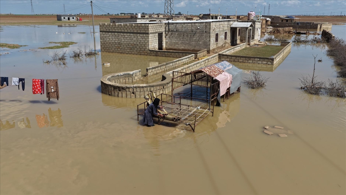 Suriye'nin Haseke ilinde sel: 400 ev zarar gördü, 500 aile tahliye edildi