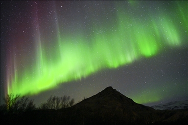 Северное сияние в Исландии