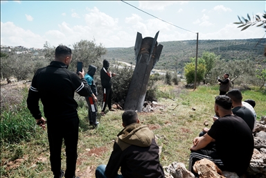 Осколки ракет, выпущенных Ираном в ответ на Израиль, упали на Западном берегу