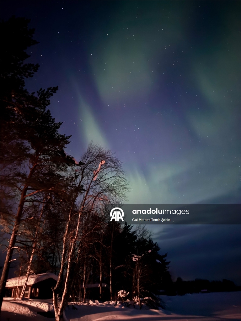Finlandiya'da kuzey ışıkları görüldü