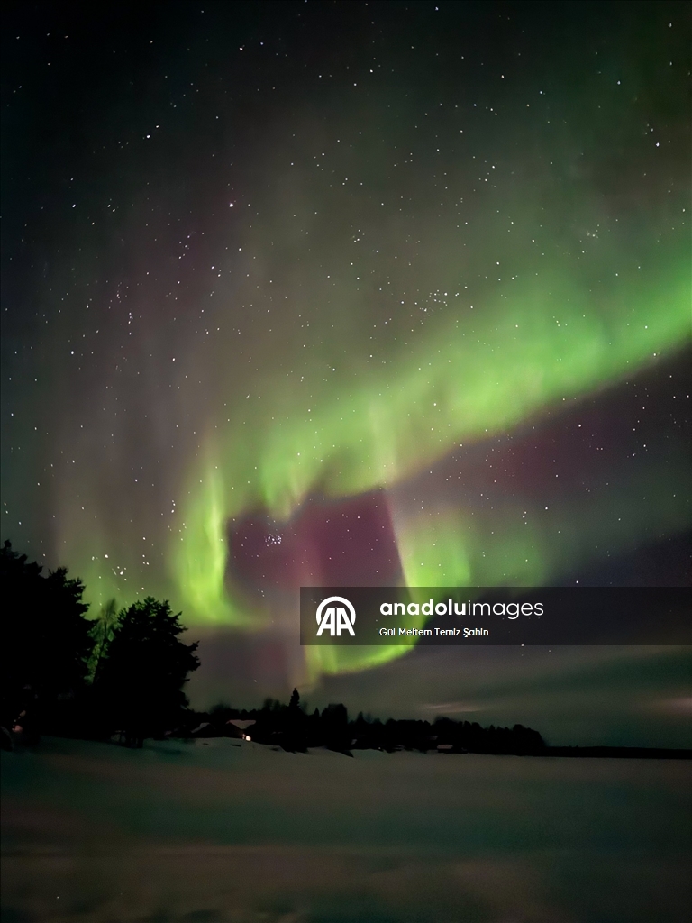 Finlandiya'da kuzey ışıkları görüldü