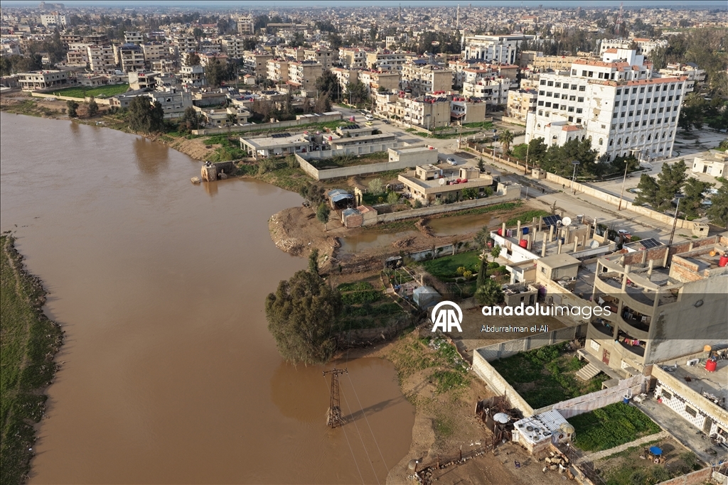 سيول غزيرة تغمر 700 منزل في الحسكة شمال شرقي سوريا