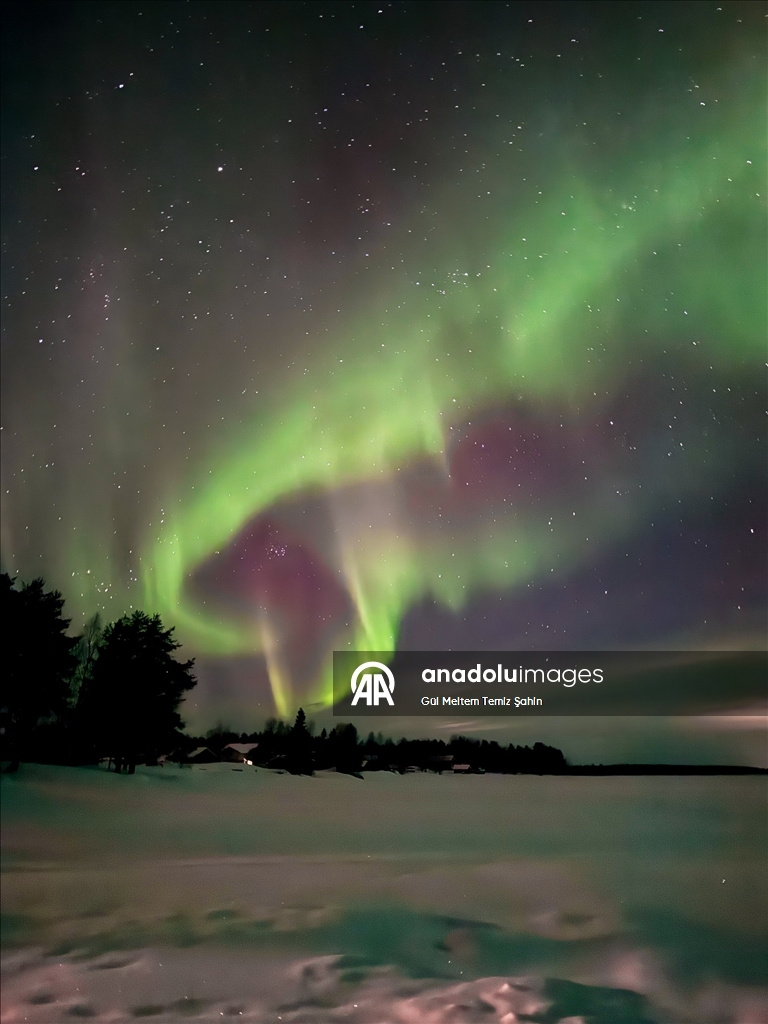 Finlandiya'da kuzey ışıkları görüldü