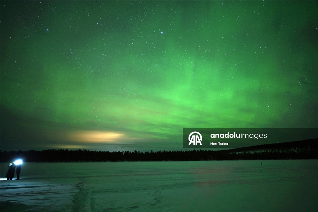 Finlandiya'da kuzey ışıkları görüldü