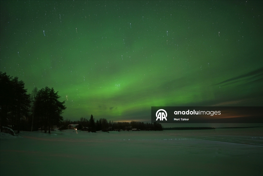 Finlandiya'da kuzey ışıkları görüldü