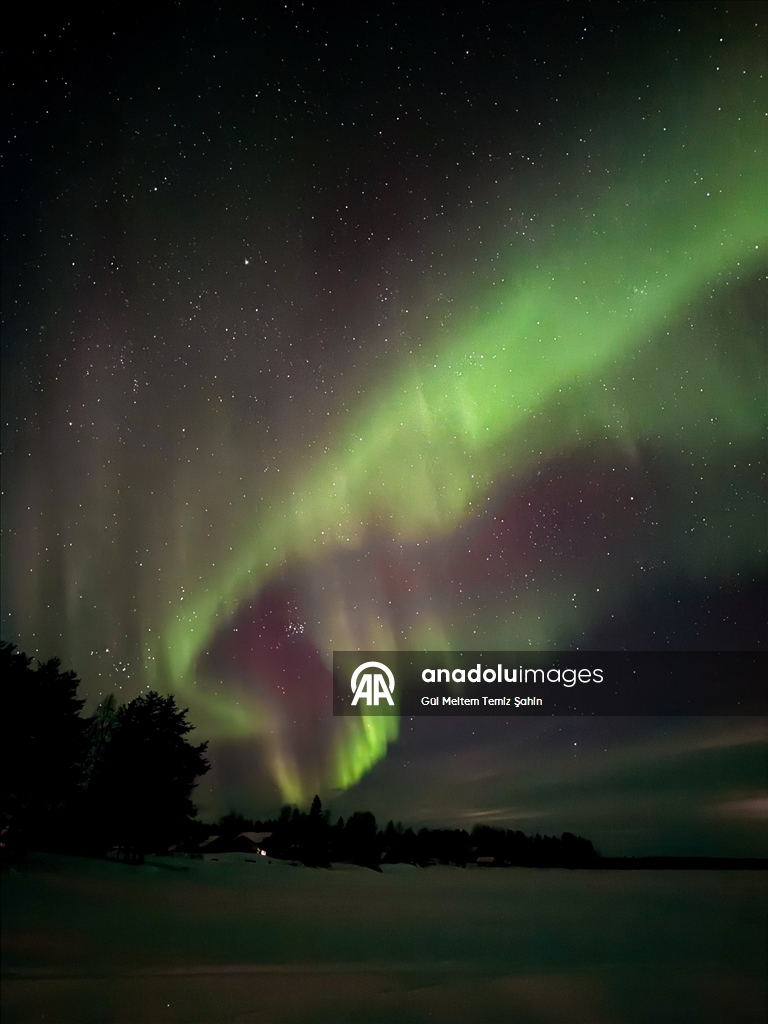 Finlandiya'da kuzey ışıkları görüldü