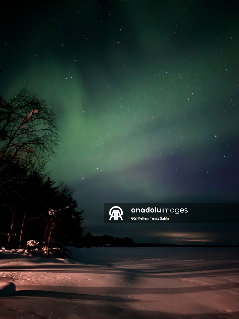 Finlandiya'da kuzey ışıkları görüldü