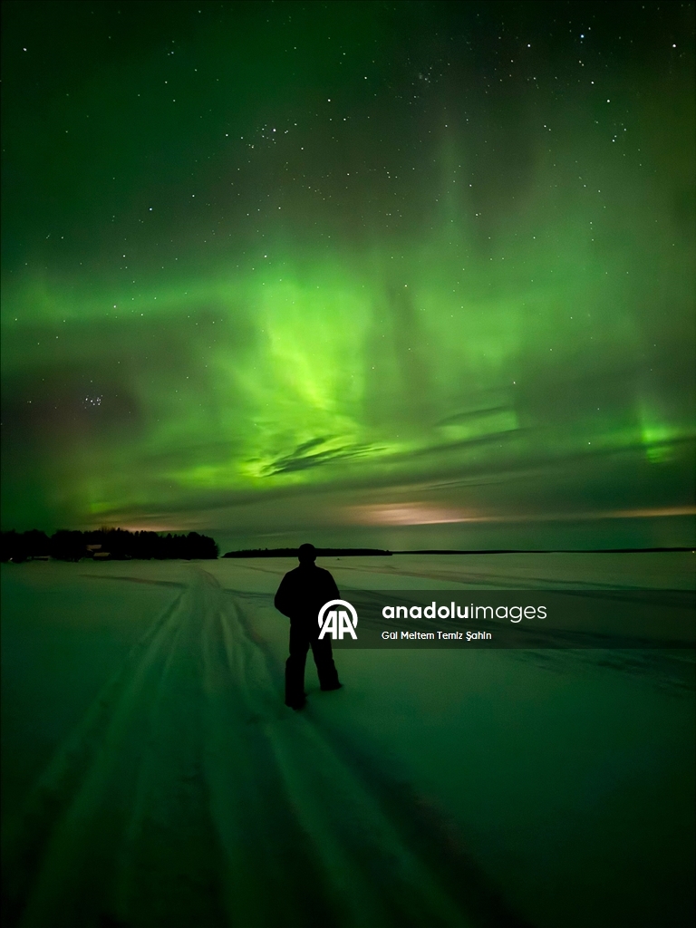 Finlandiya'da kuzey ışıkları görüldü
