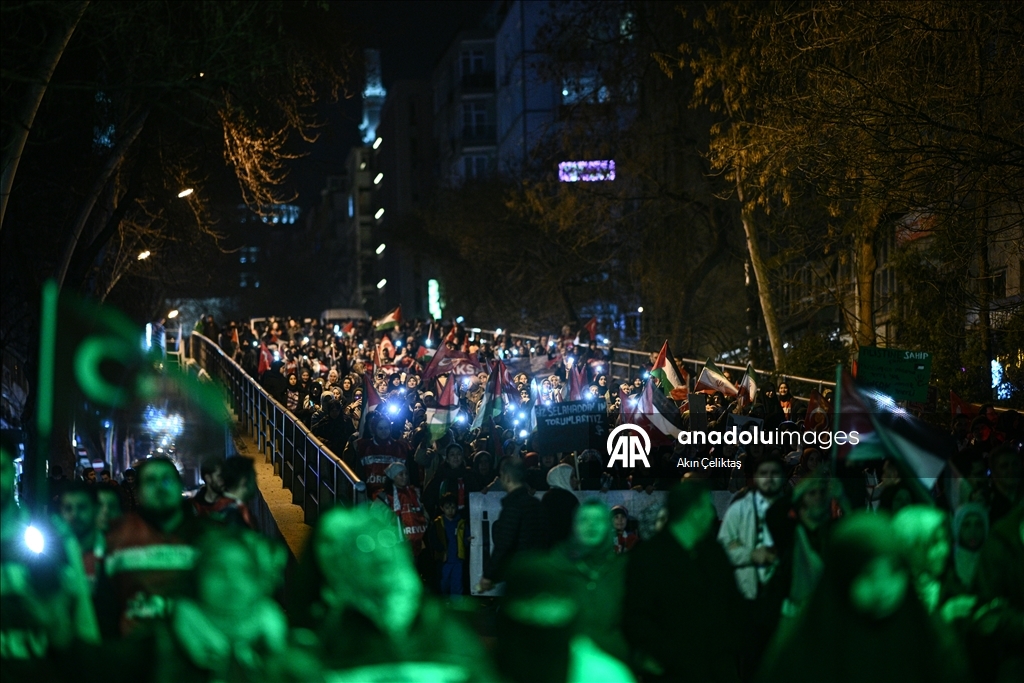 Protest held in Ankara against Israel's closure of Al-Aqsa Mosque
