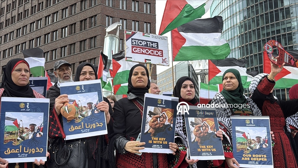 Berlin'de Filistin’e destek gösterisi yapıldı