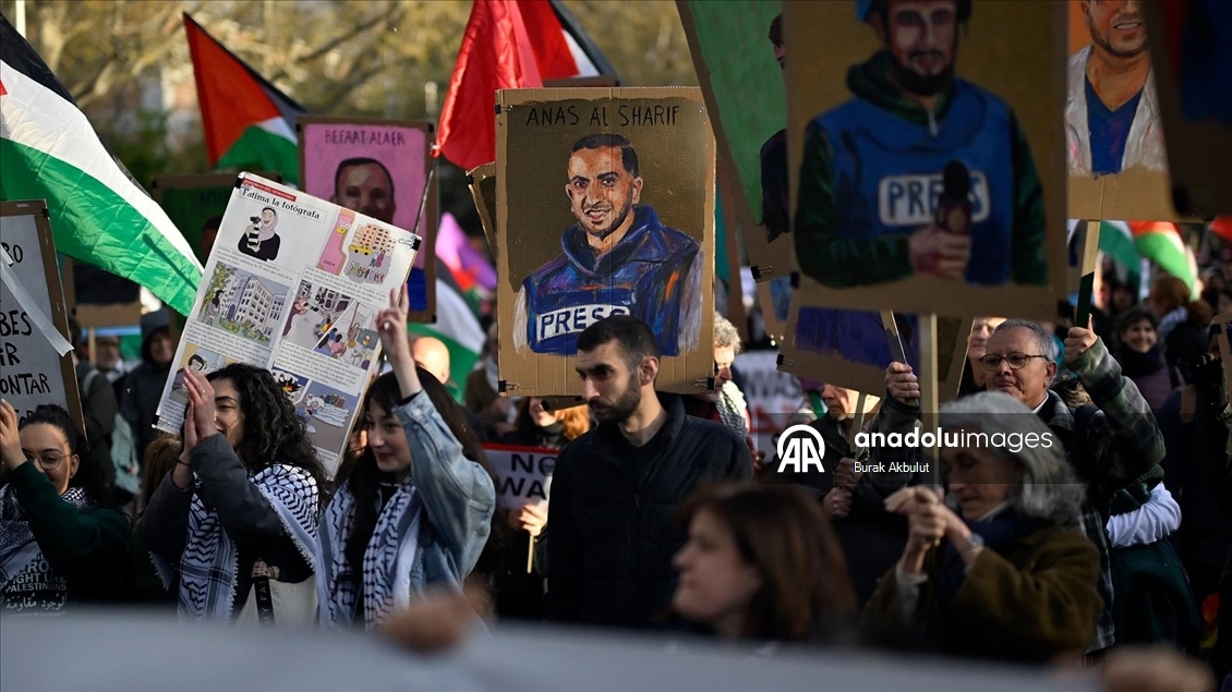 Avrupa'da İsrail'in Gazze, İran ve Lübnan'a yönelik saldırıları protesto edildi 
