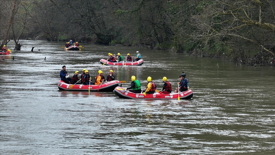 Melen Çayı'nda rafting sezonu açıldı