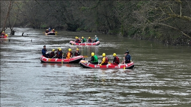 Melen Çayı'nda rafting sezonu açıldı