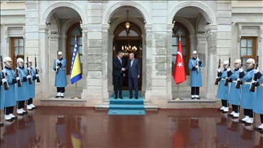 Cumhurbaşkanı Erdoğan, Bosna Hersek Devlet Başkanlığı Konseyi Başkanı Becirovic'i resmi törenle karşıladı