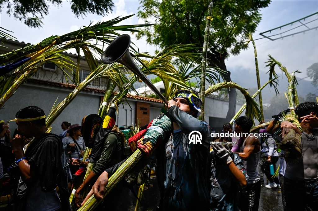 В Каракасе прошла традиционная церемония сбора и освящения пальмовых листьев