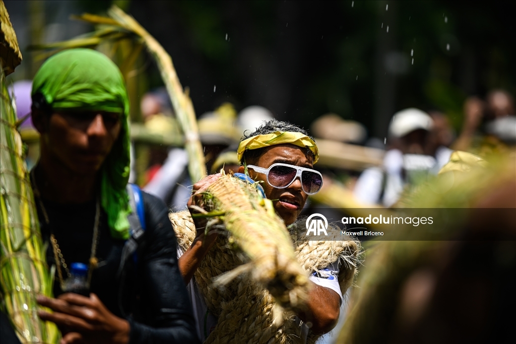 В Каракасе прошла традиционная церемония сбора и освящения пальмовых листьев