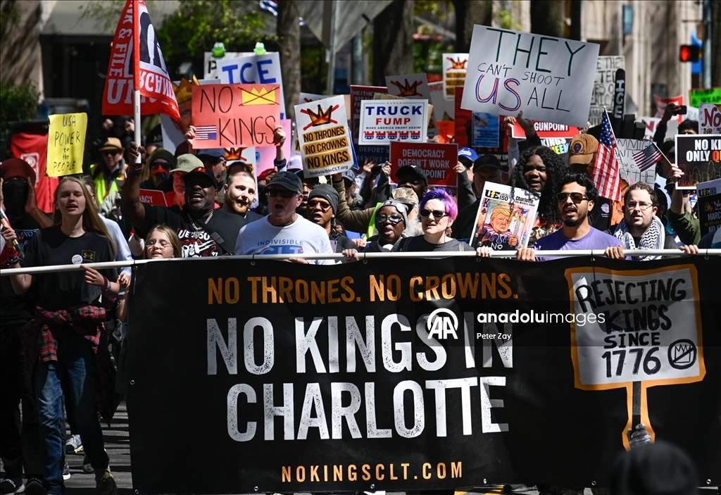 No Kings protest Charlotte NC