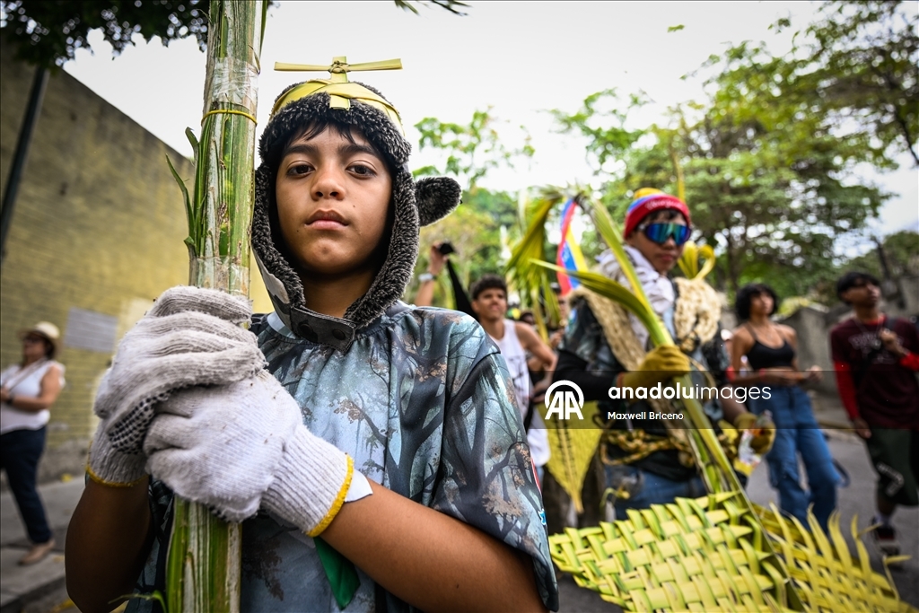 В Каракасе прошла традиционная церемония сбора и освящения пальмовых листьев