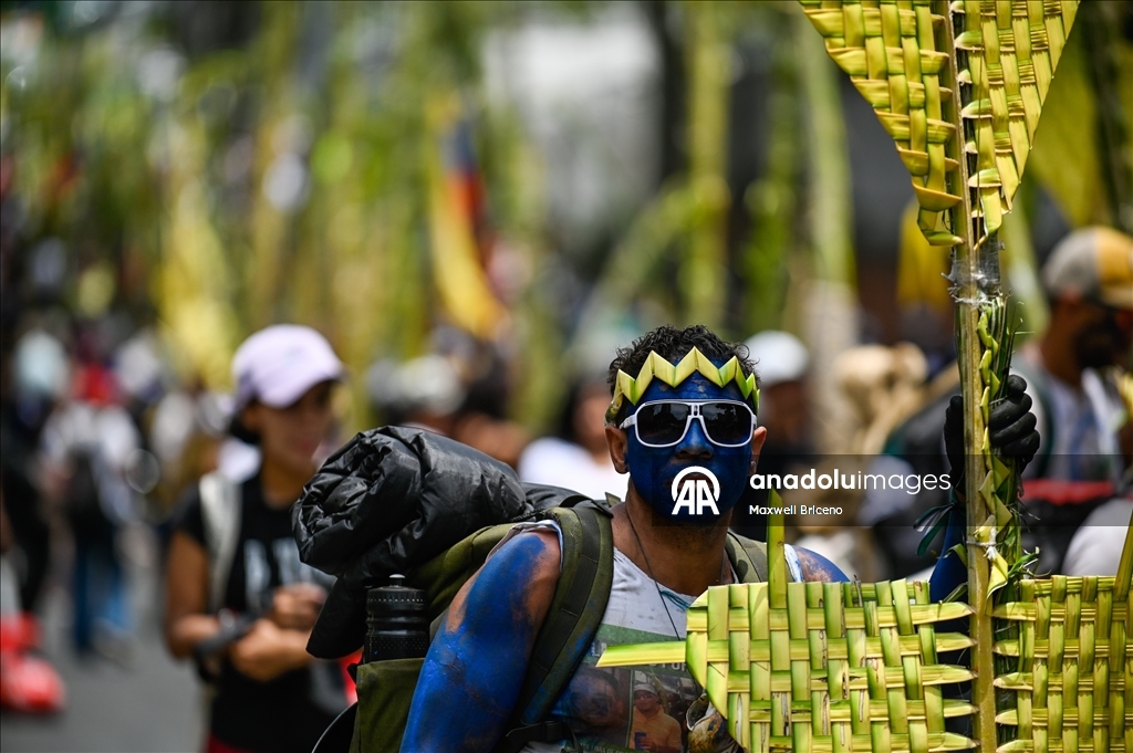 В Каракасе прошла традиционная церемония сбора и освящения пальмовых листьев