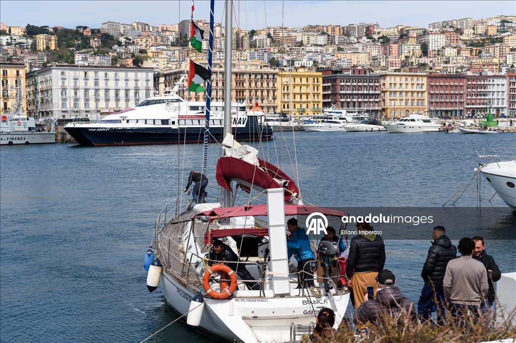 Napoli’de Gazze’ye giden filo için destek gösterisi düzenlendi  