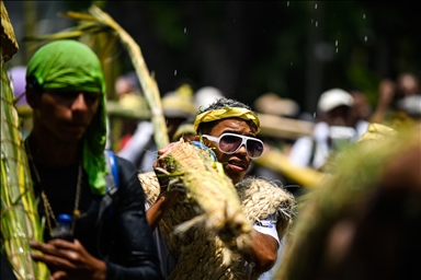 В Каракасе прошла традиционная церемония сбора и освящения пальмовых листьев