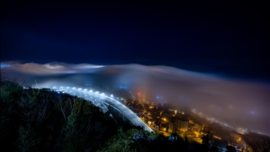 В Трабзоне наблюдается густой туман