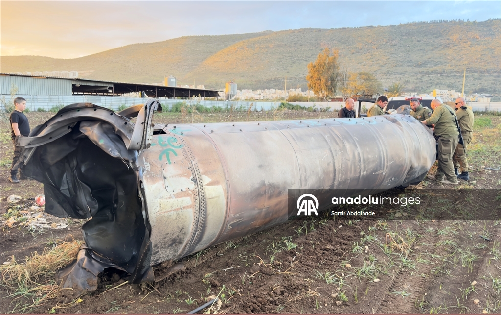 В районе Кафр-Манда на севере Израиля упал фрагмент ракеты, выпущенной Ираном