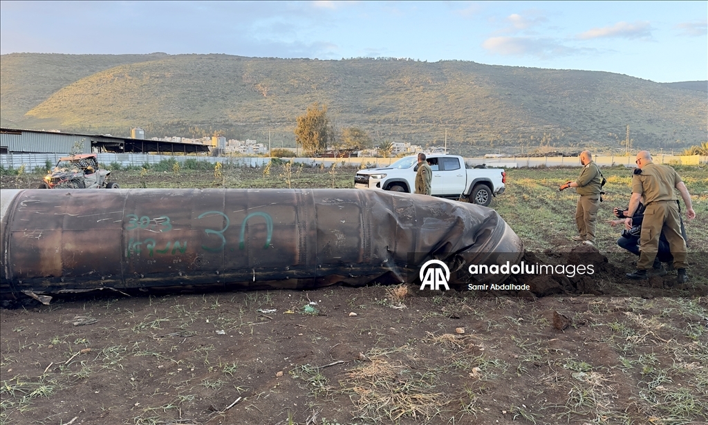 В районе Кафр-Манда на севере Израиля упал фрагмент ракеты, выпущенной Ираном