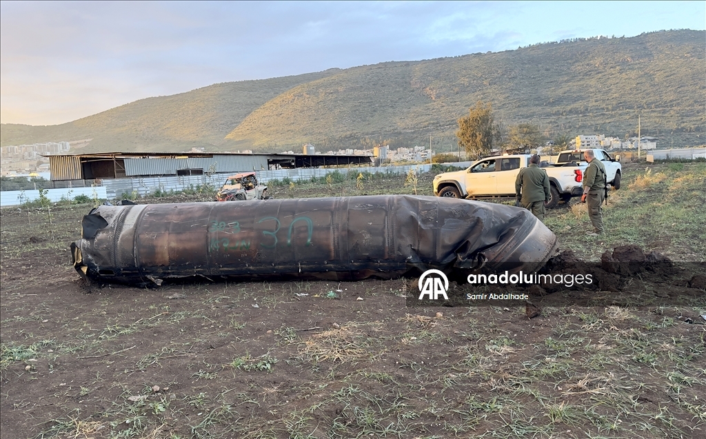 В районе Кафр-Манда на севере Израиля упал фрагмент ракеты, выпущенной Ираном