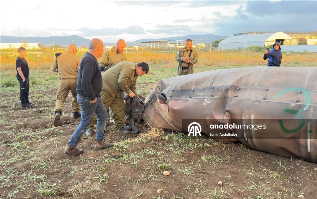 В районе Кафр-Манда на севере Израиля упал фрагмент ракеты, выпущенной Ираном