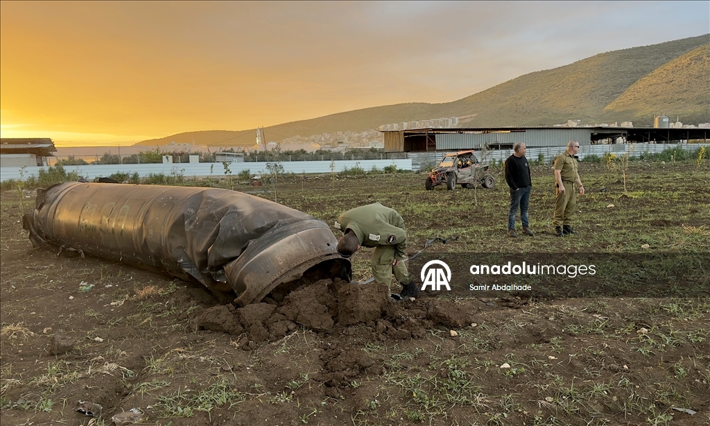В районе Кафр-Манда на севере Израиля упал фрагмент ракеты, выпущенной Ираном