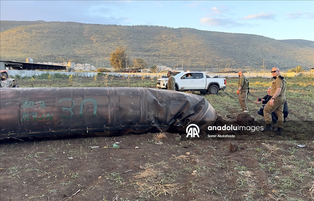 В районе Кафр-Манда на севере Израиля упал фрагмент ракеты, выпущенной Ираном