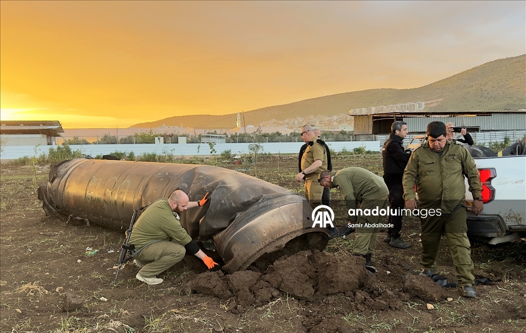 В районе Кафр-Манда на севере Израиля упал фрагмент ракеты, выпущенной Ираном